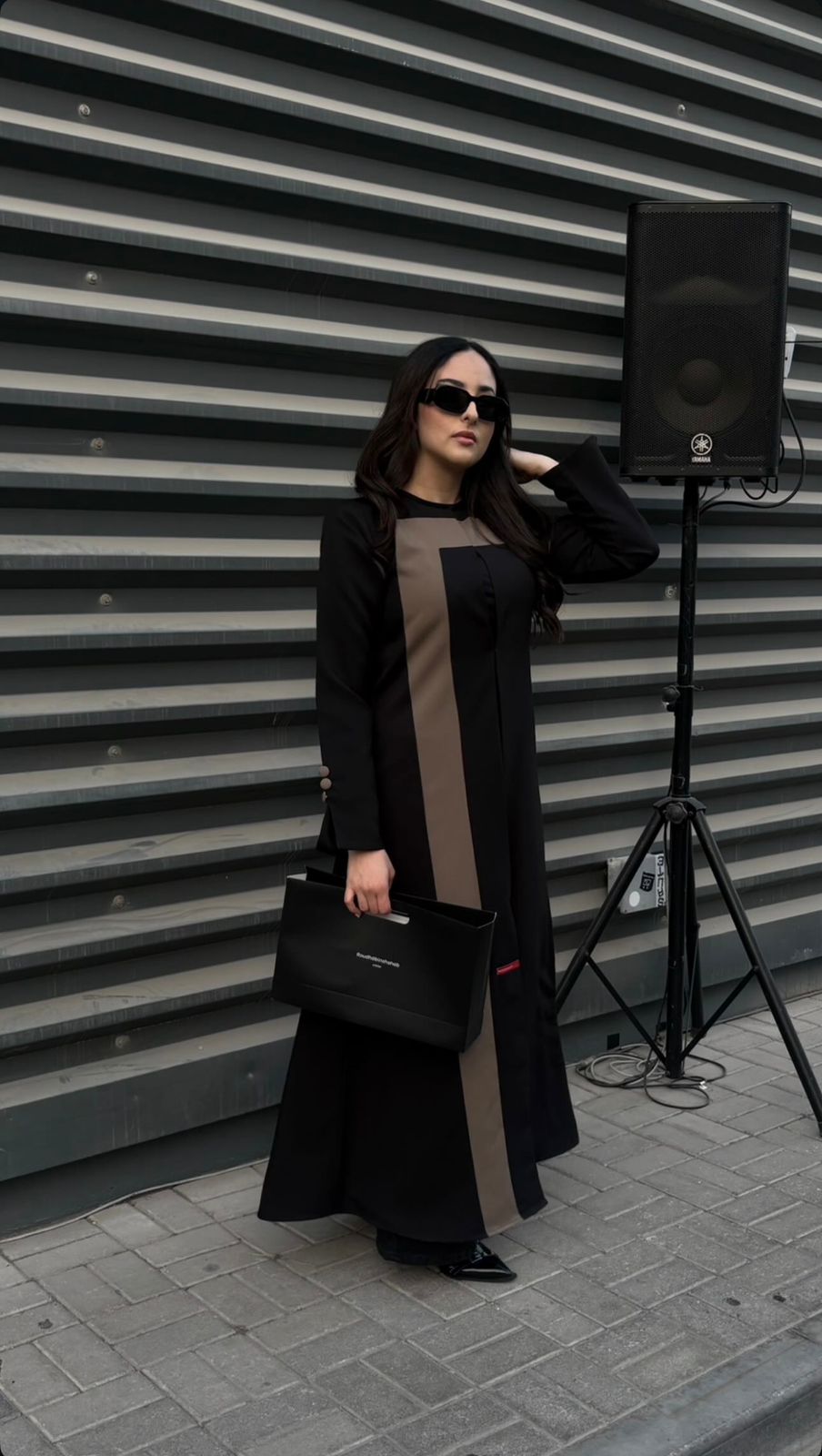 Black x off white color | Black x brown